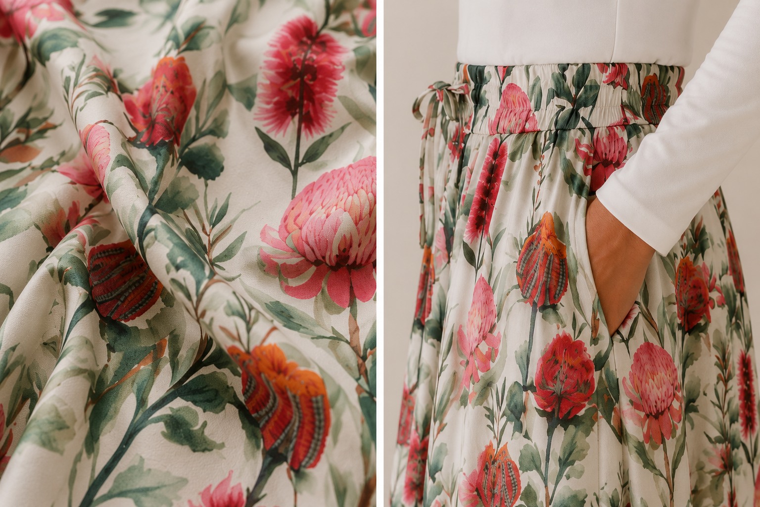 Flora Chiffon Skirt