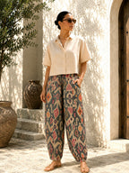 Boho balloon linen pants