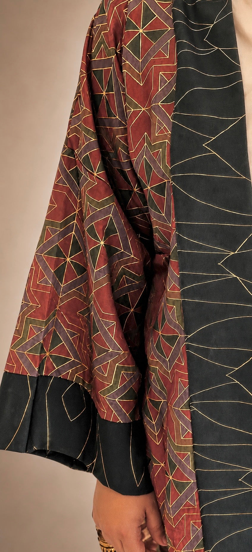 Vintage linen short kimono