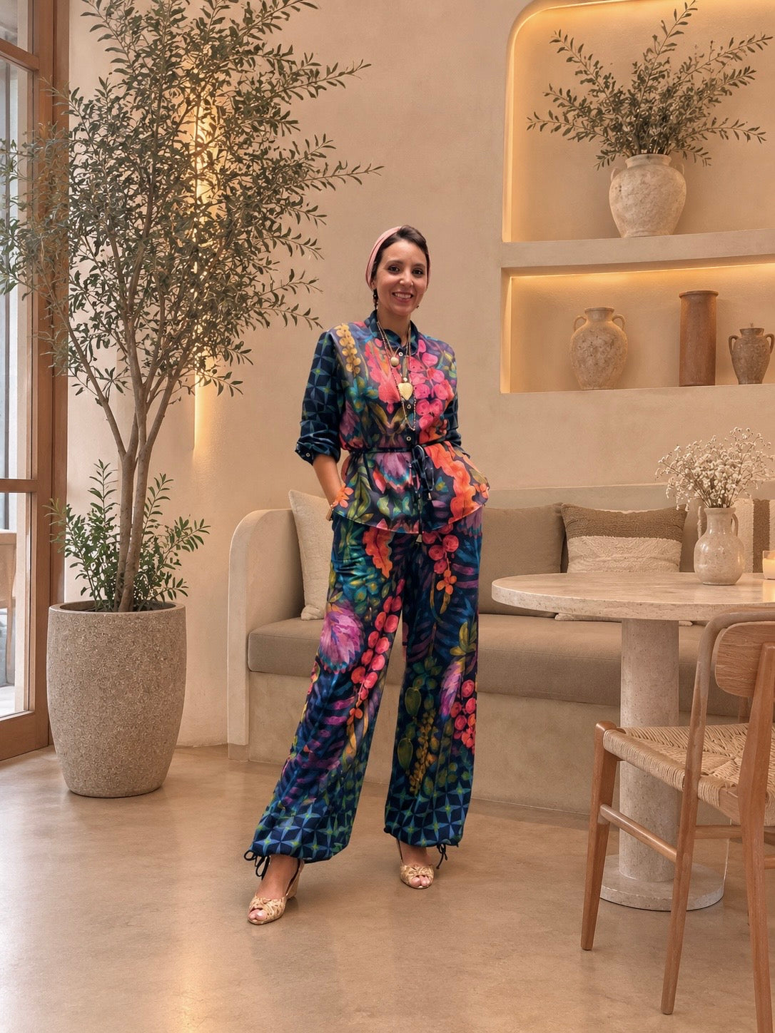 Soléa tropical linen pants