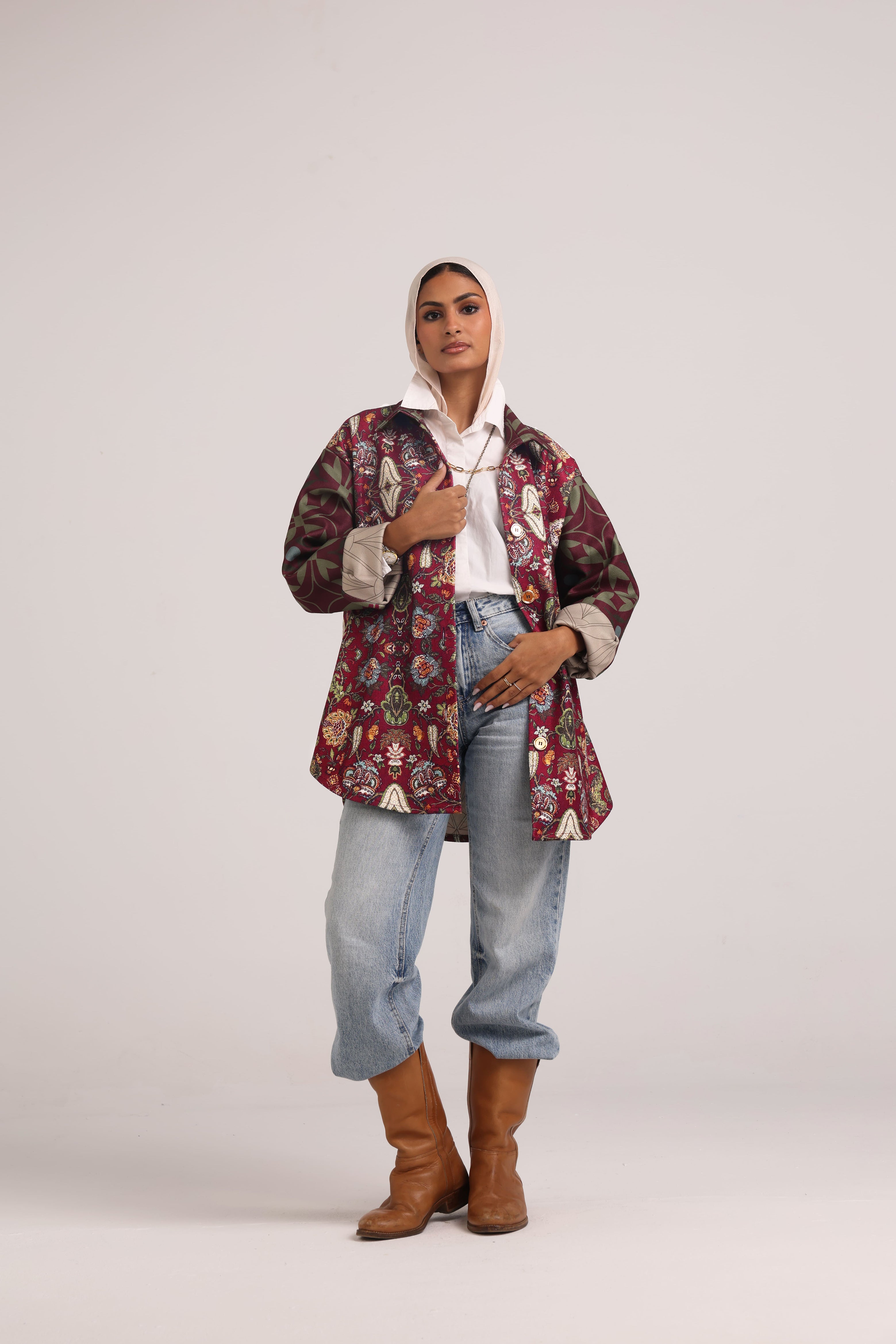 The Tapestry Jacket - Burgundy