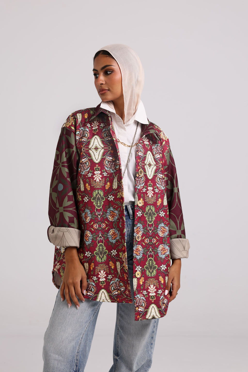 The Tapestry Jacket - Burgundy