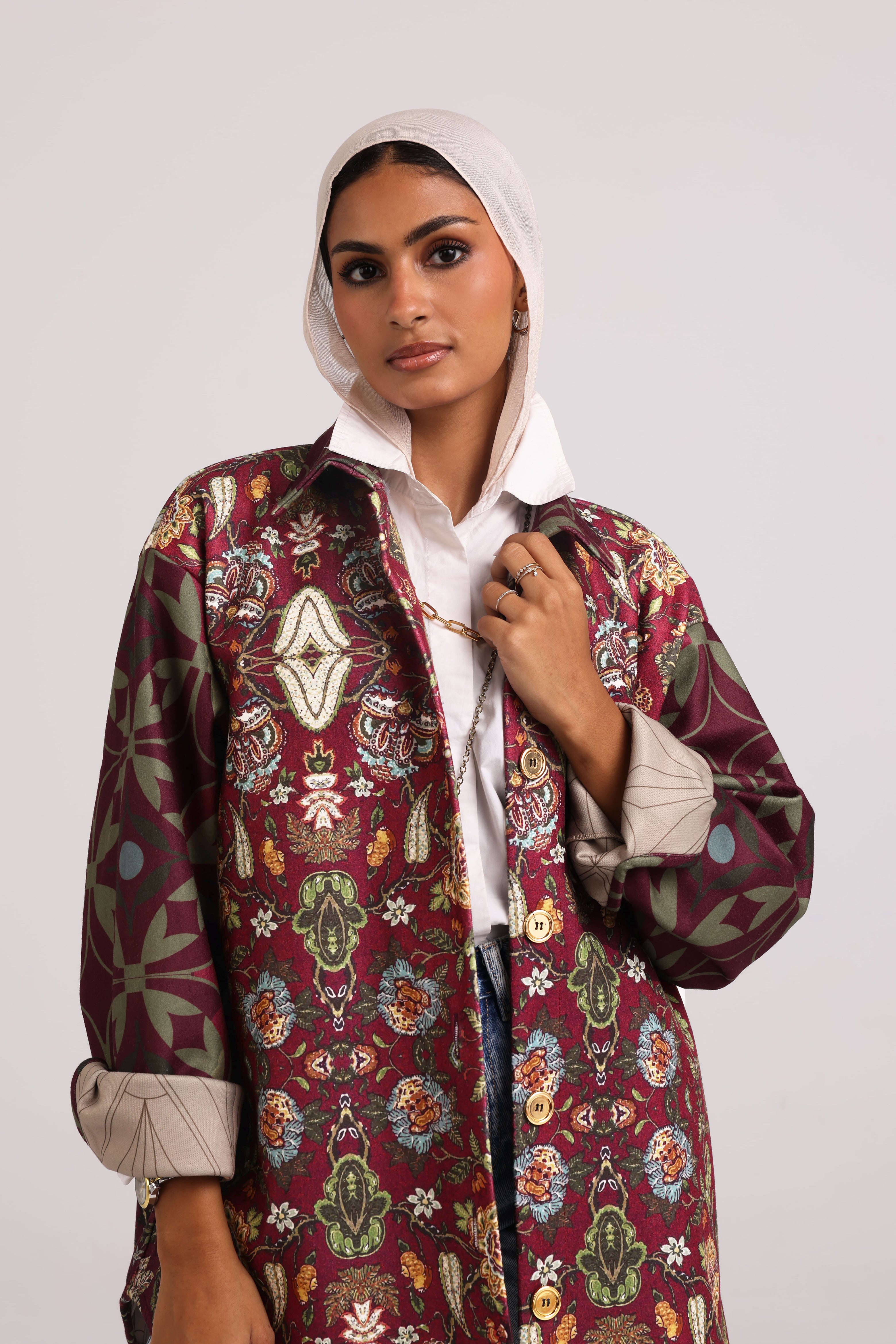 The Tapestry Jacket - Burgundy