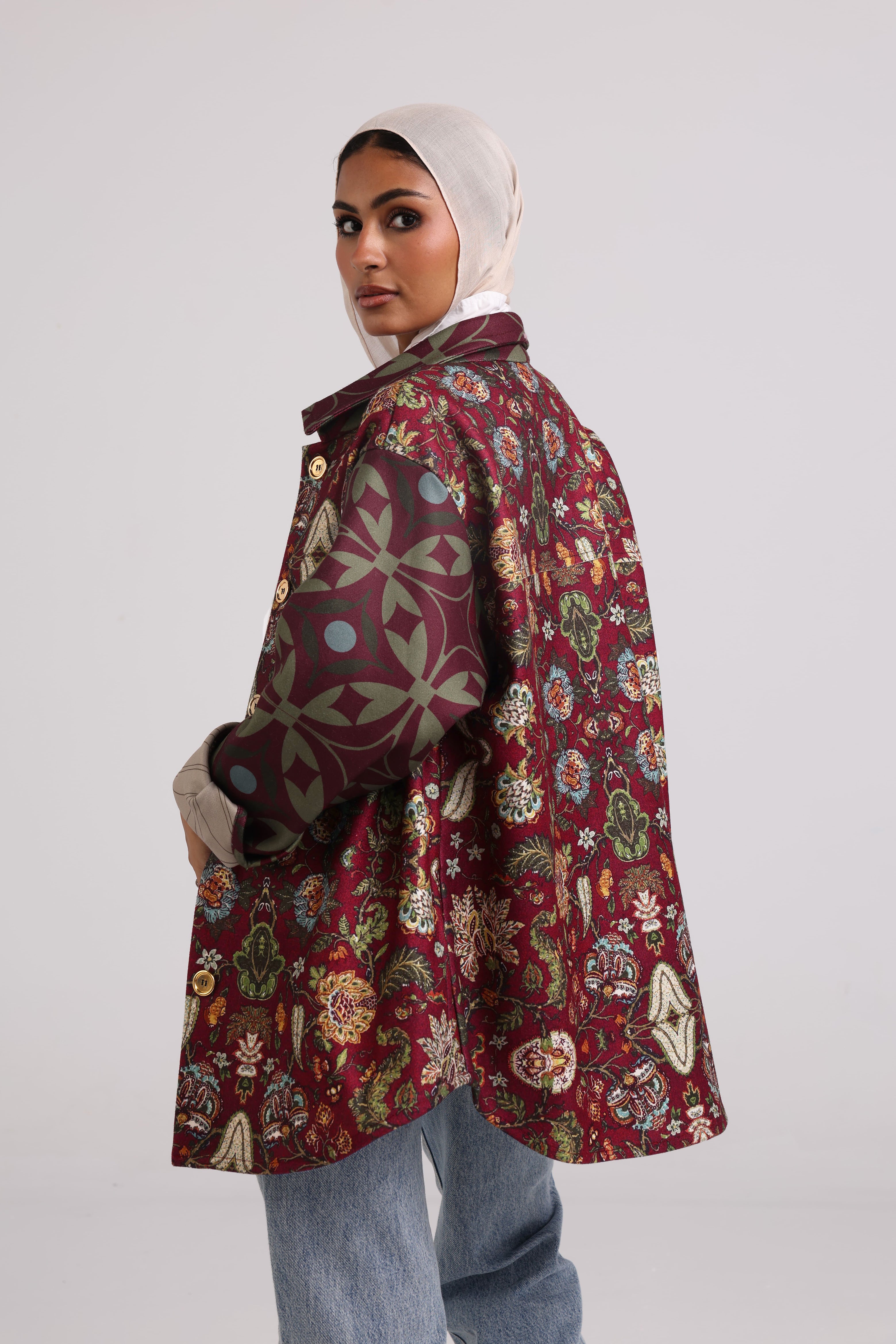 The Tapestry Jacket - Burgundy