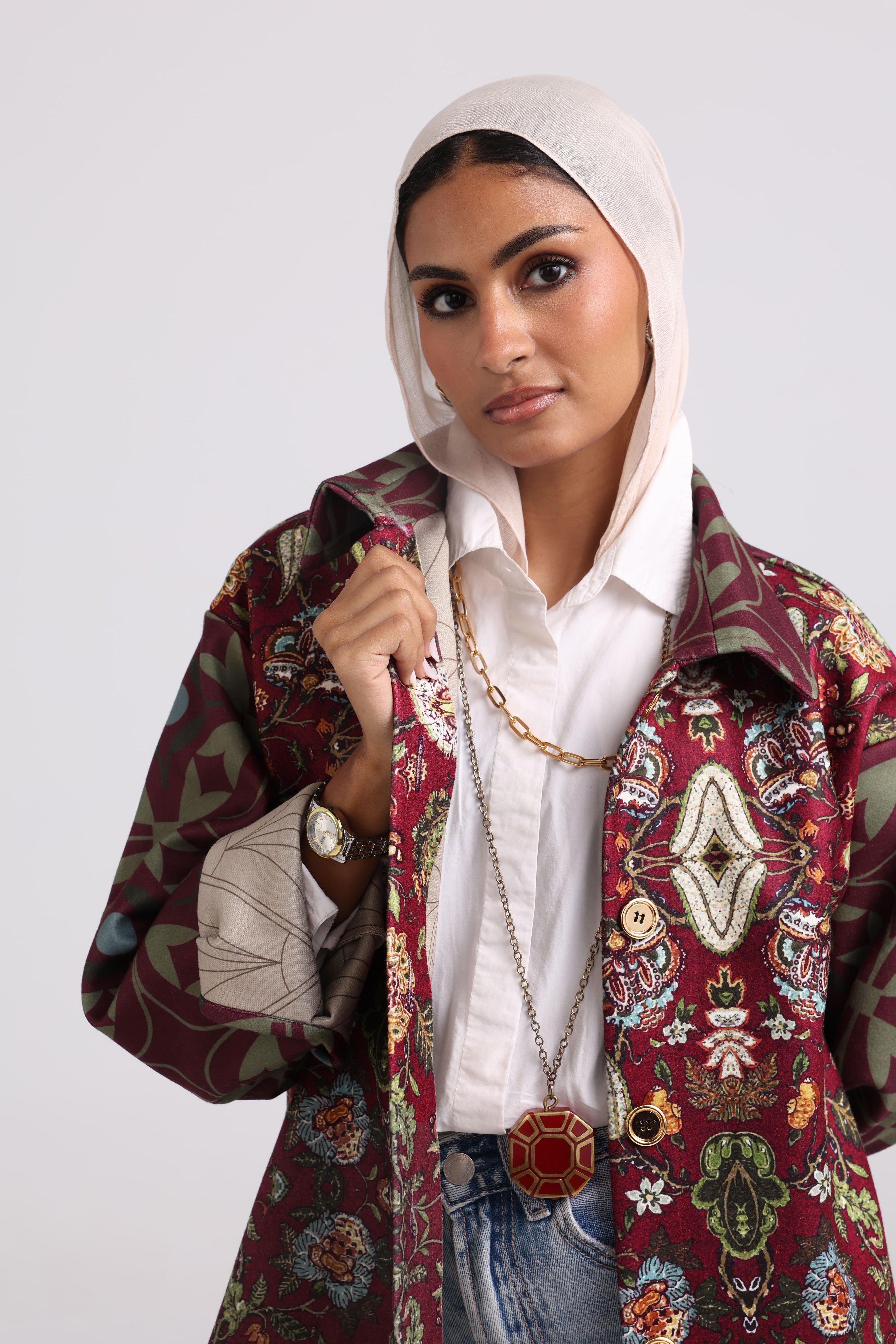 The Tapestry Jacket - Burgundy