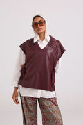 Vellum-Vest " Burgundy"