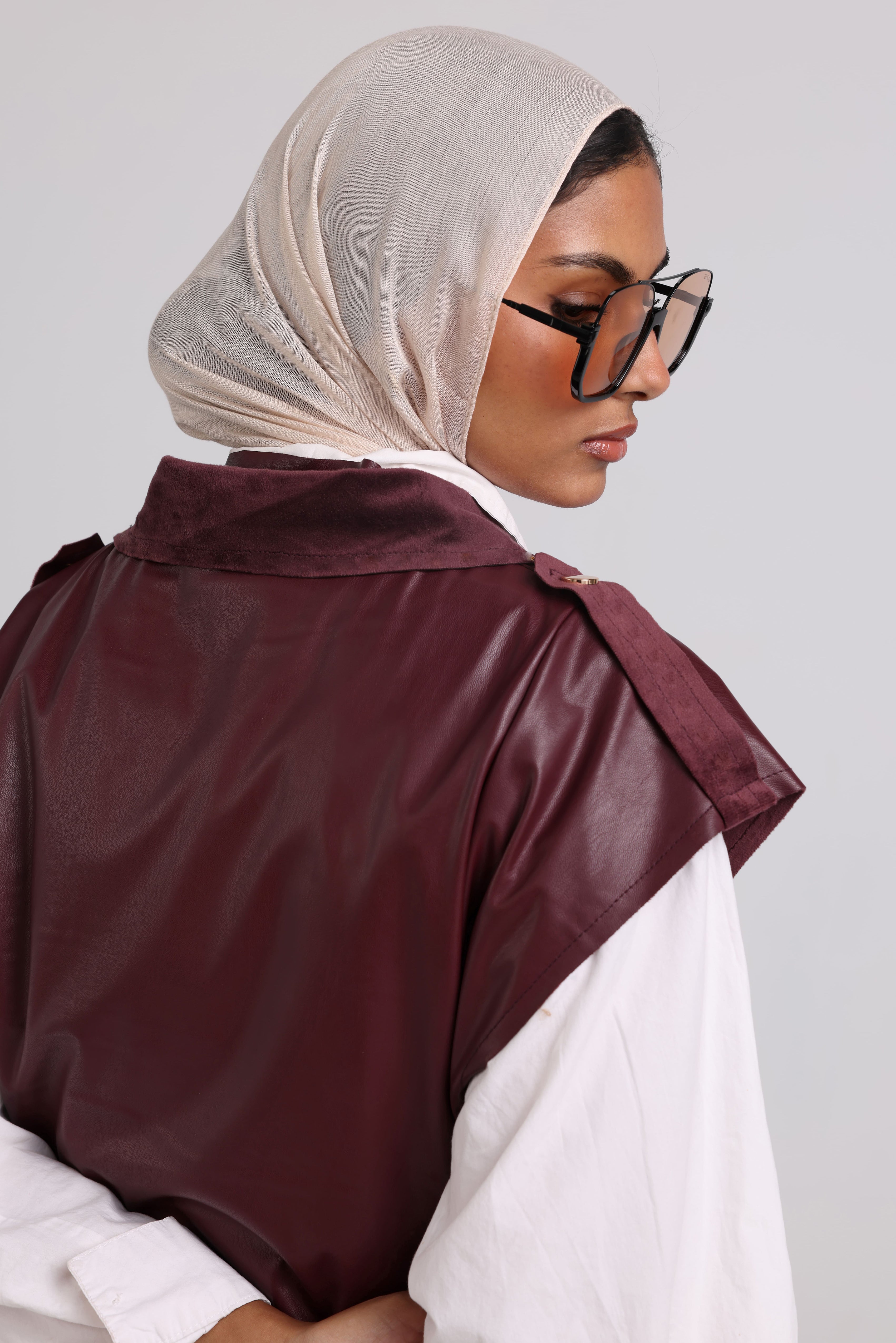 Vellum-Vest " Burgundy"