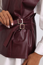 Vellum-Vest " Burgundy"