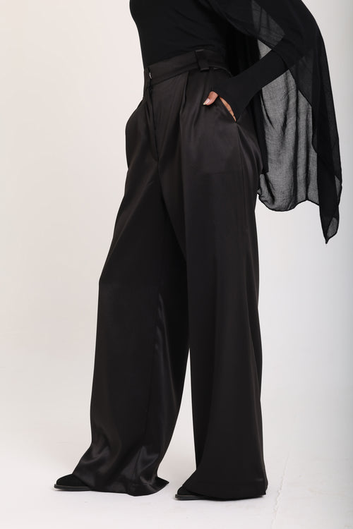Aura Satin Pants " Black"