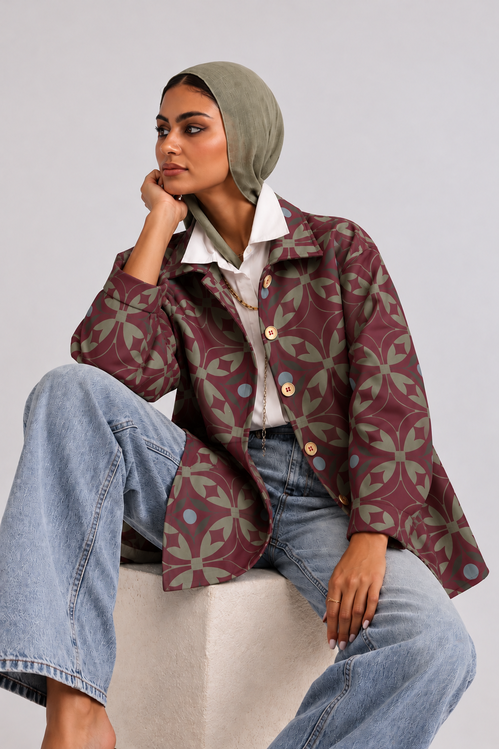 The Tapestry Jacket - Burgundy