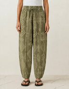 Balloon Linen Pants “Olive”