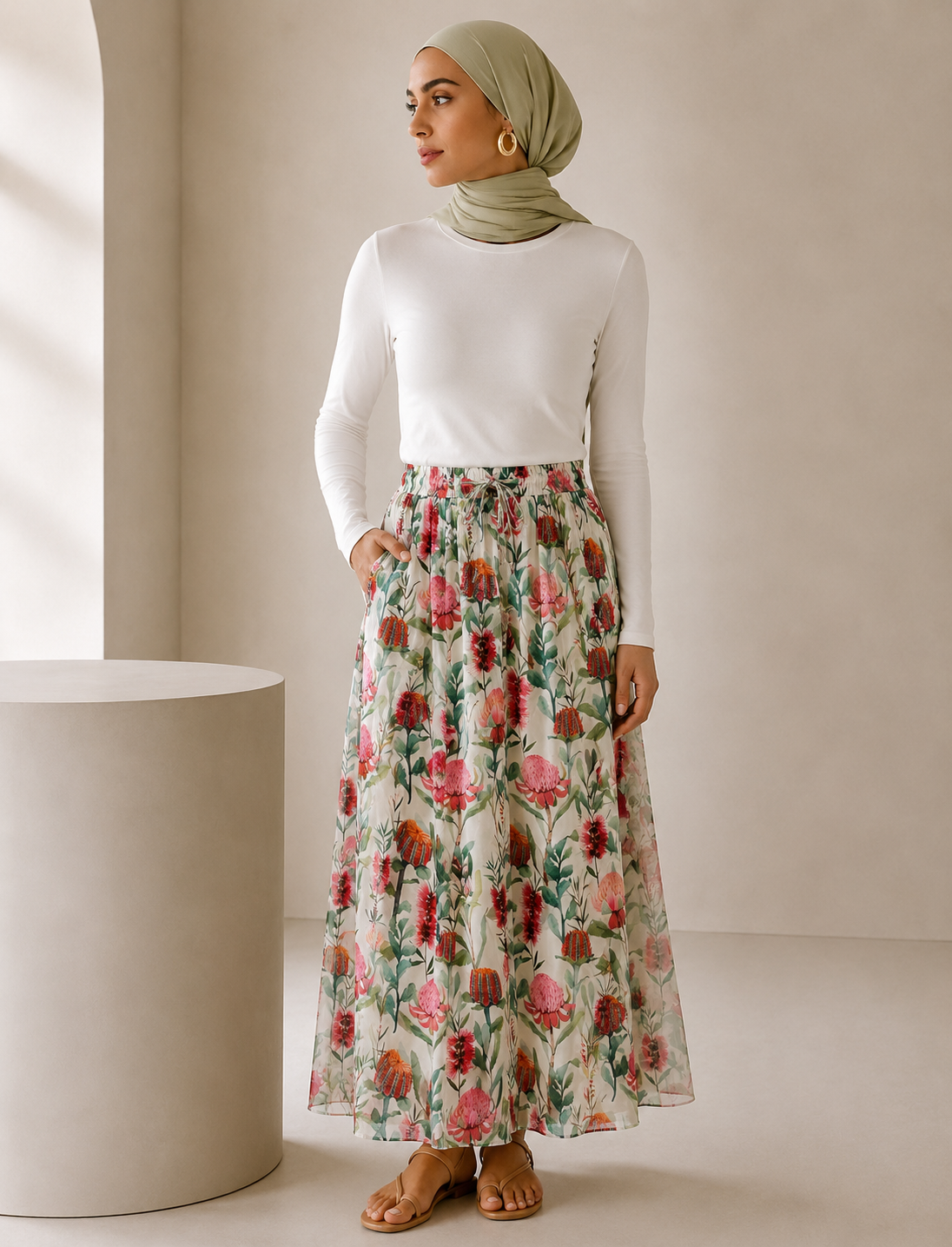 Flora Chiffon Skirt