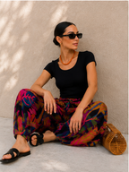 Dark Forest Balloon linen pants