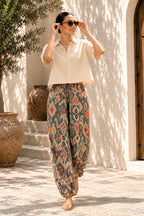 Boho balloon linen pants