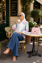 Spring Satin Blouse