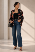Orchid Satin Kimono