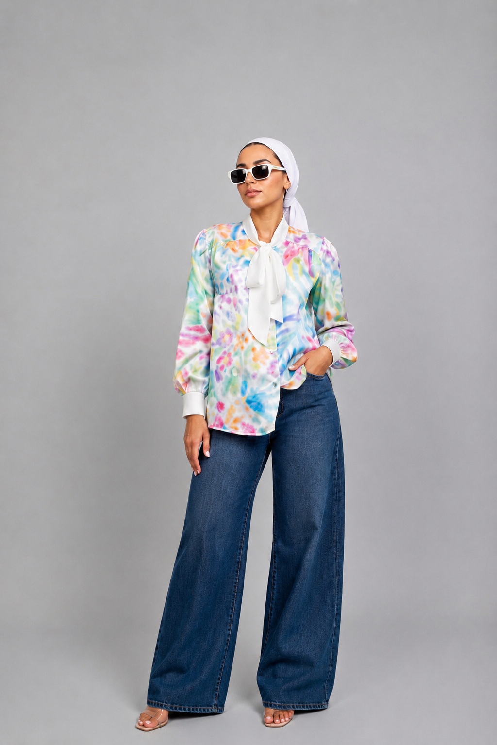 Spring Satin Blouse