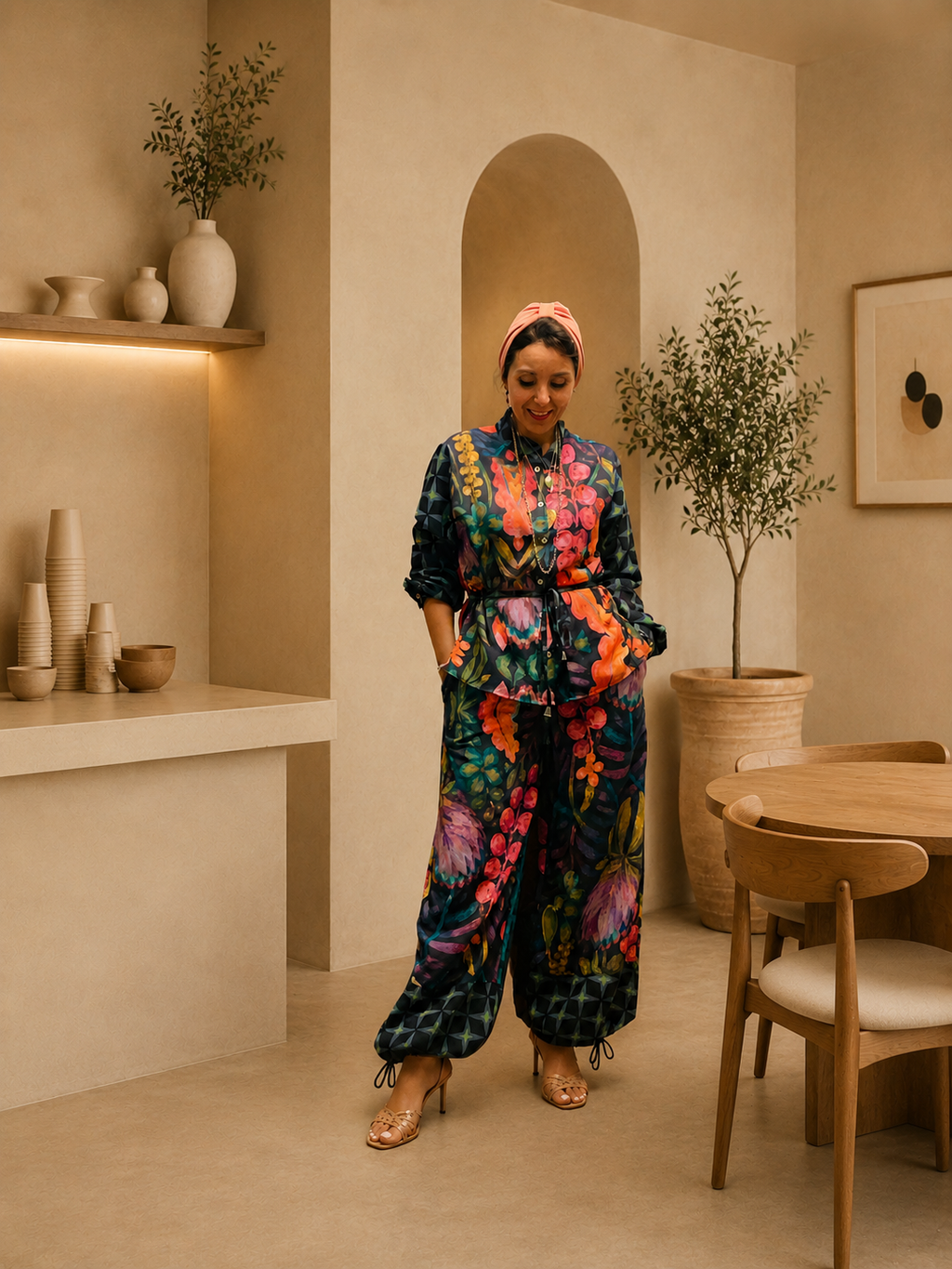 Soléa tropical linen pants