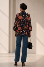 Orchid Satin Kimono