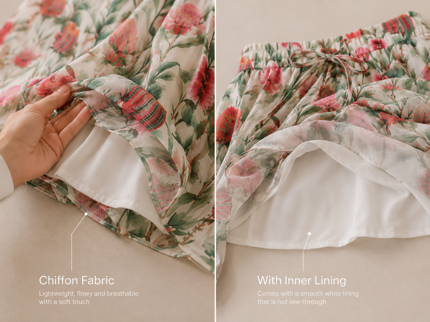 Flora Chiffon Skirt