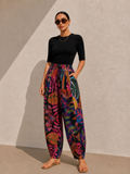 Dark Forest Balloon linen pants