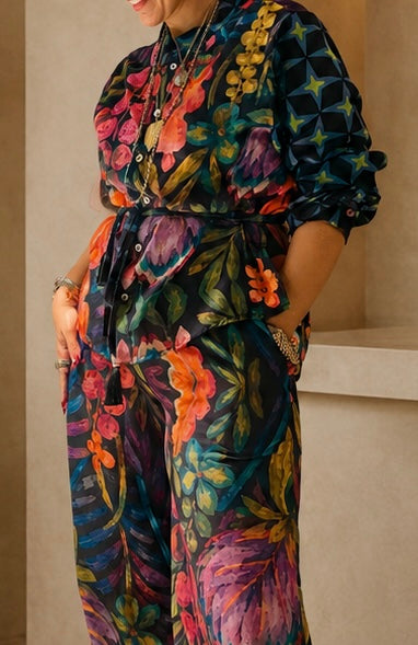 Soléa tropical linen pants
