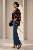Orchid Satin Kimono