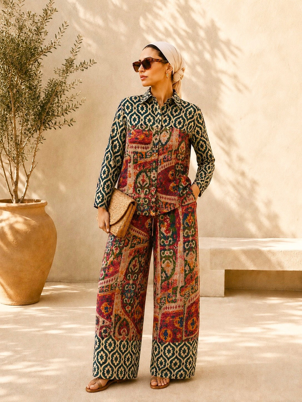 Sultana Satin Pants