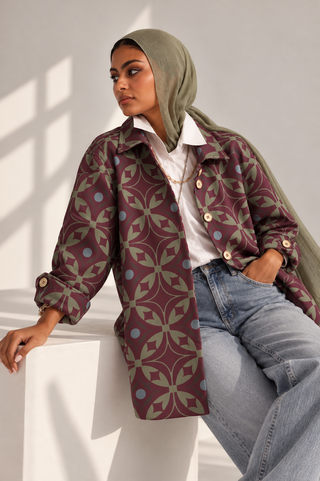 The Tapestry Jacket - Burgundy
