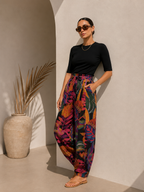 Dark Forest Balloon linen pants
