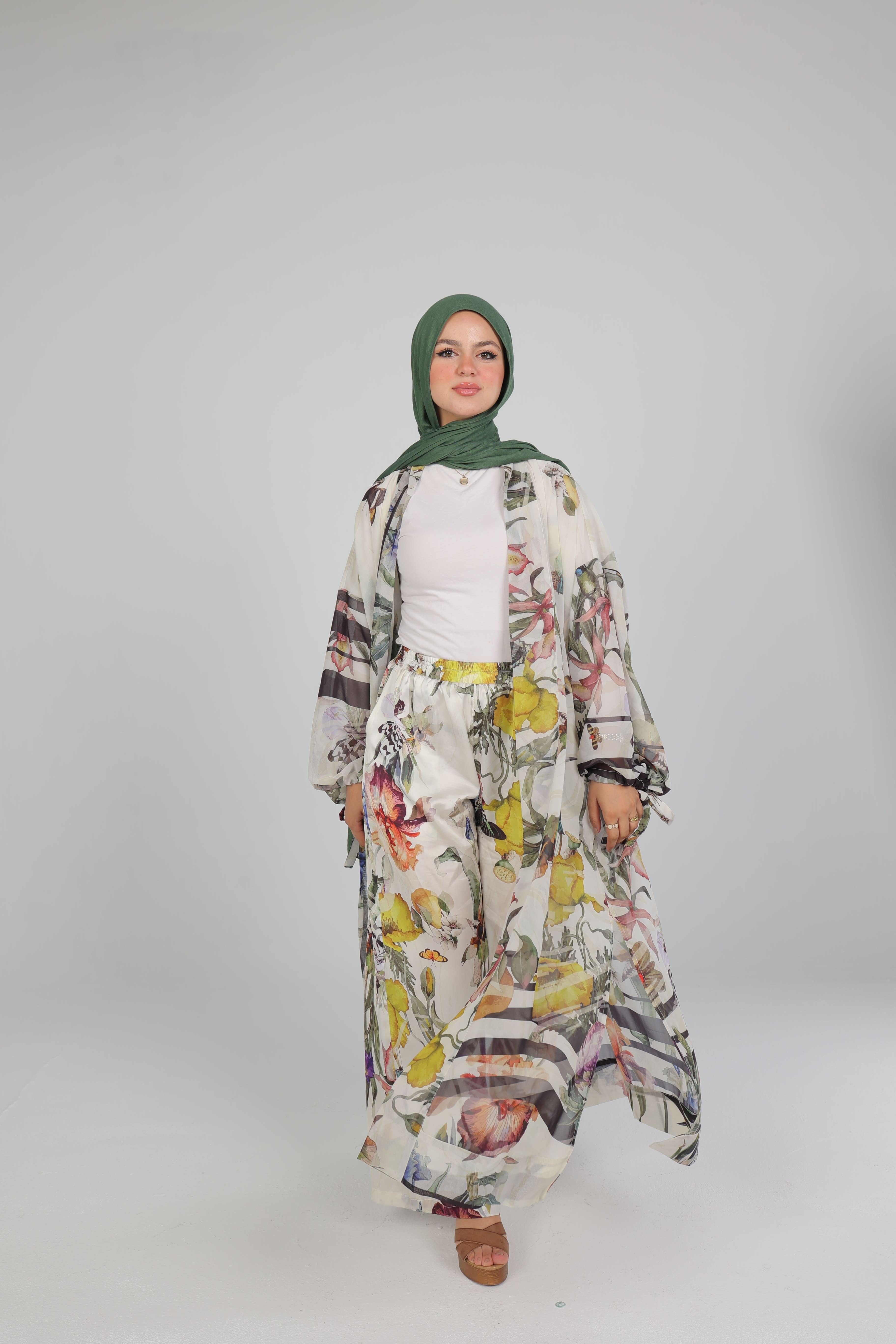 Botanical Satin Pants