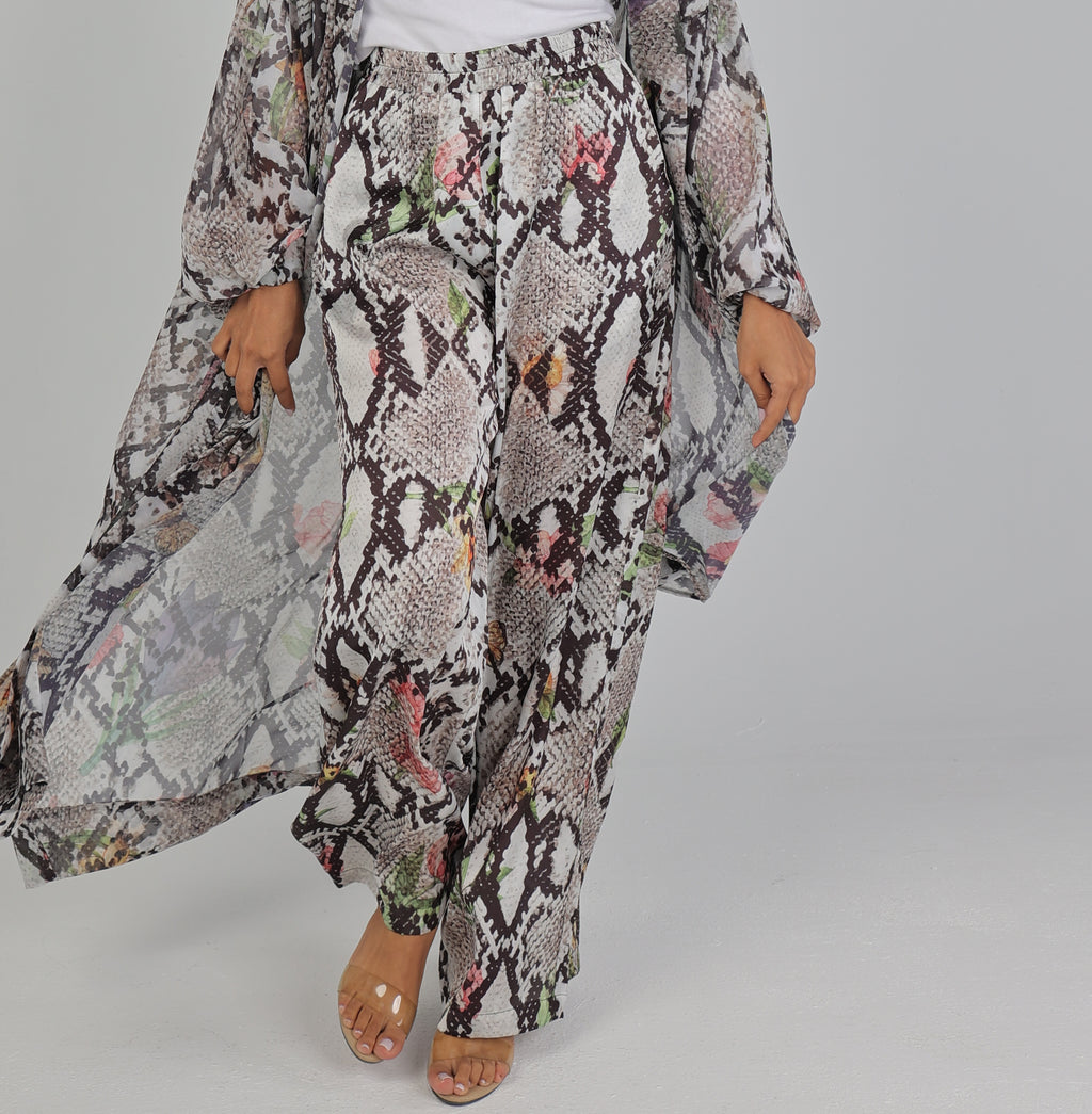 Fluer Lizar Satin Pants