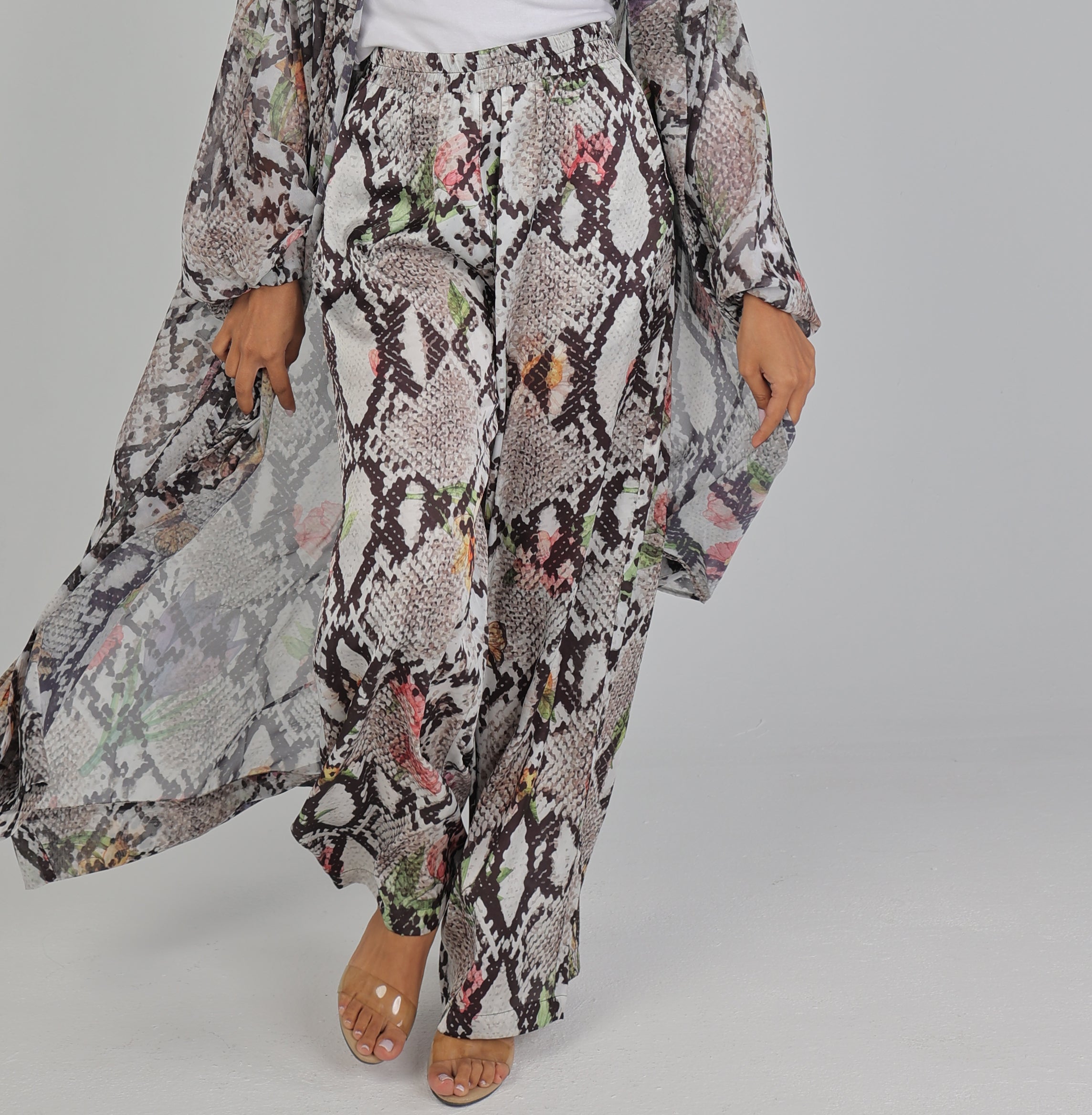 Fluer Lizar Satin Pants