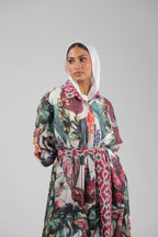 Tropical Linen Dress
