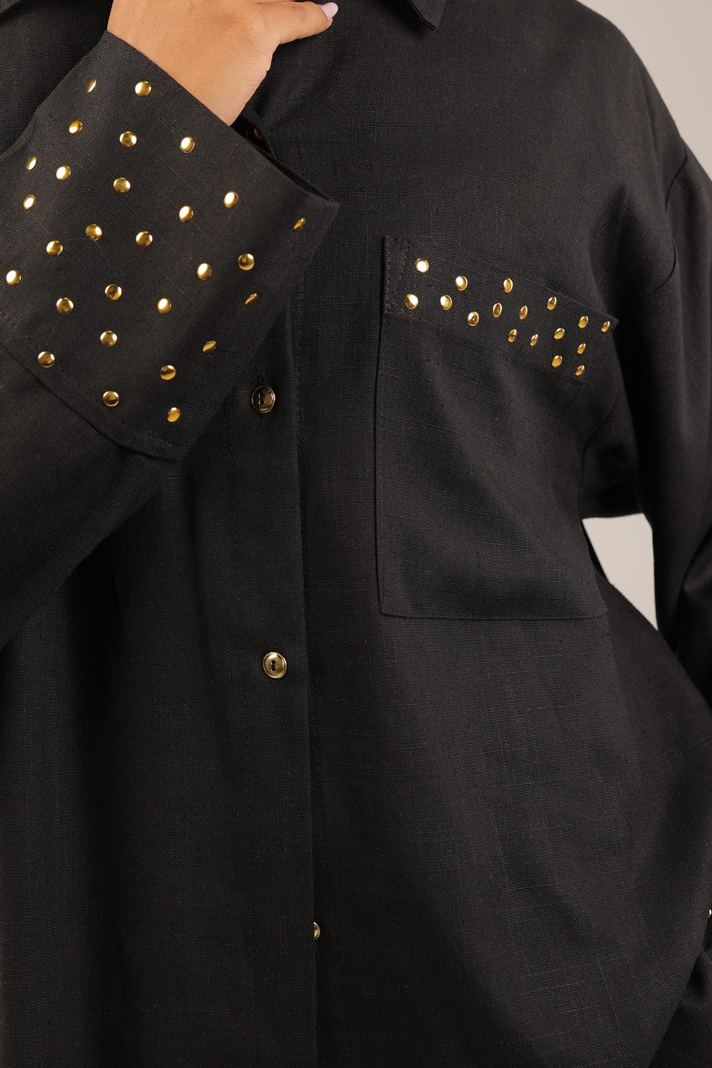 Black Linen Shirt