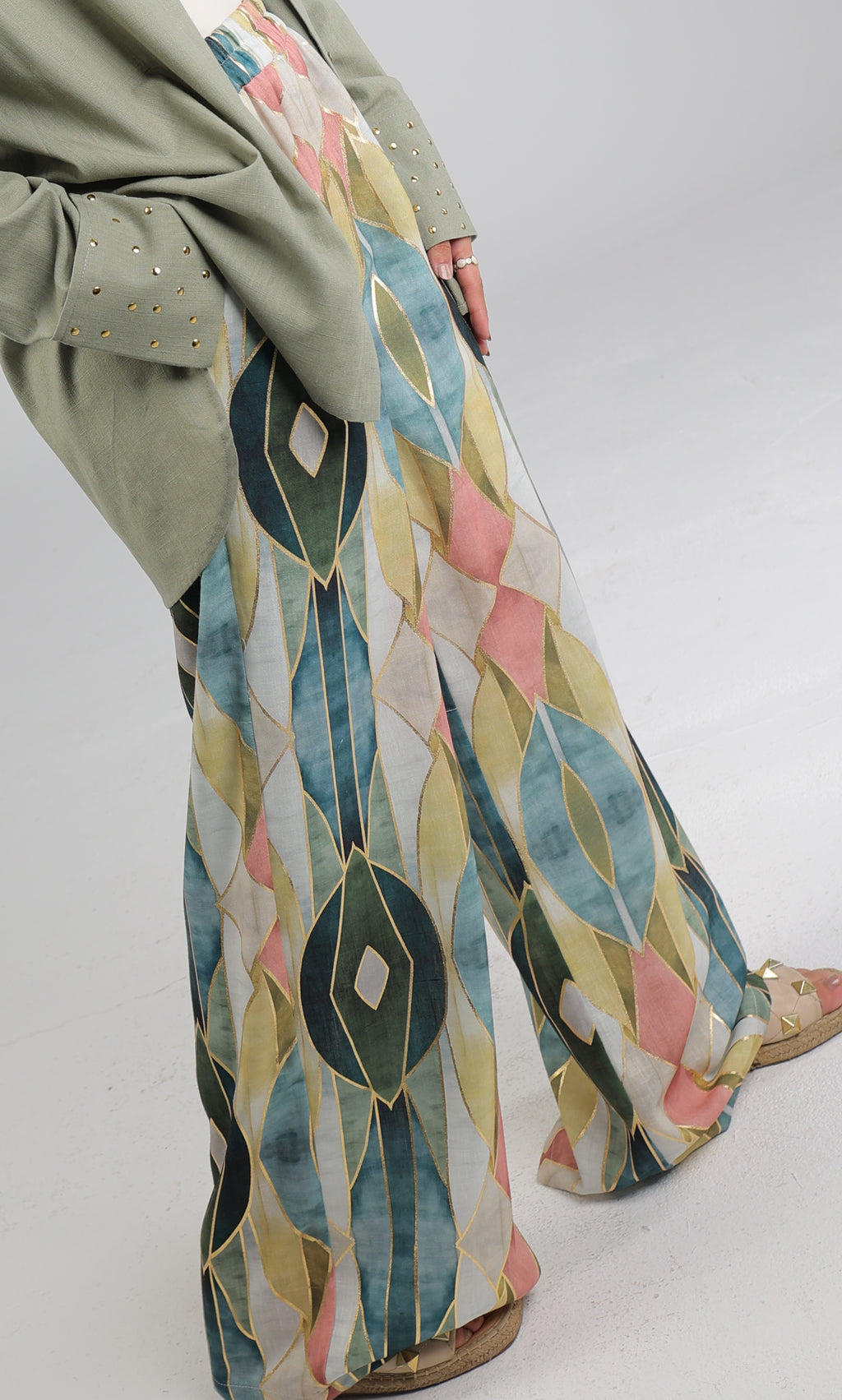 MOSAIC LINEN PANTS