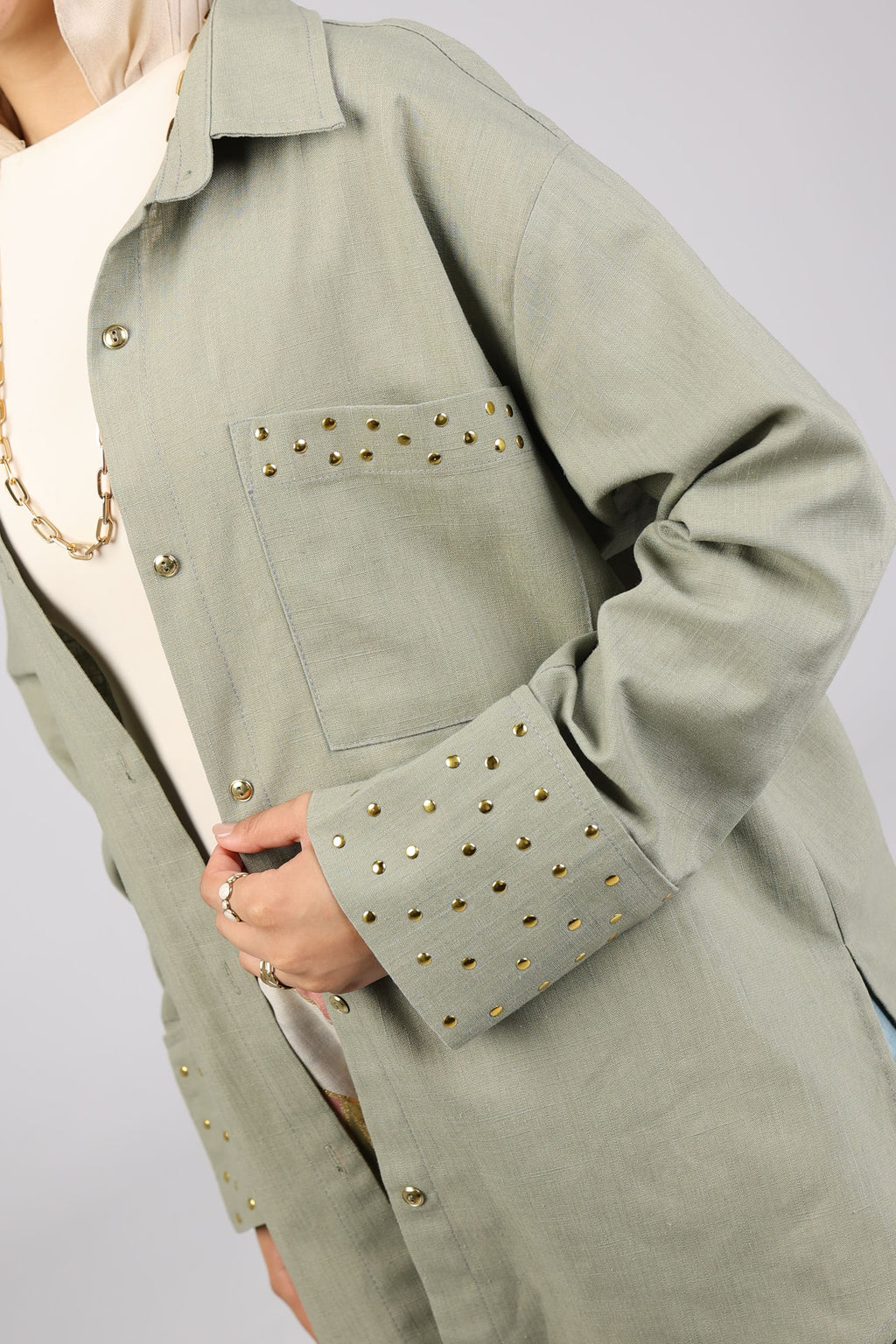 Olive Linen Shirt