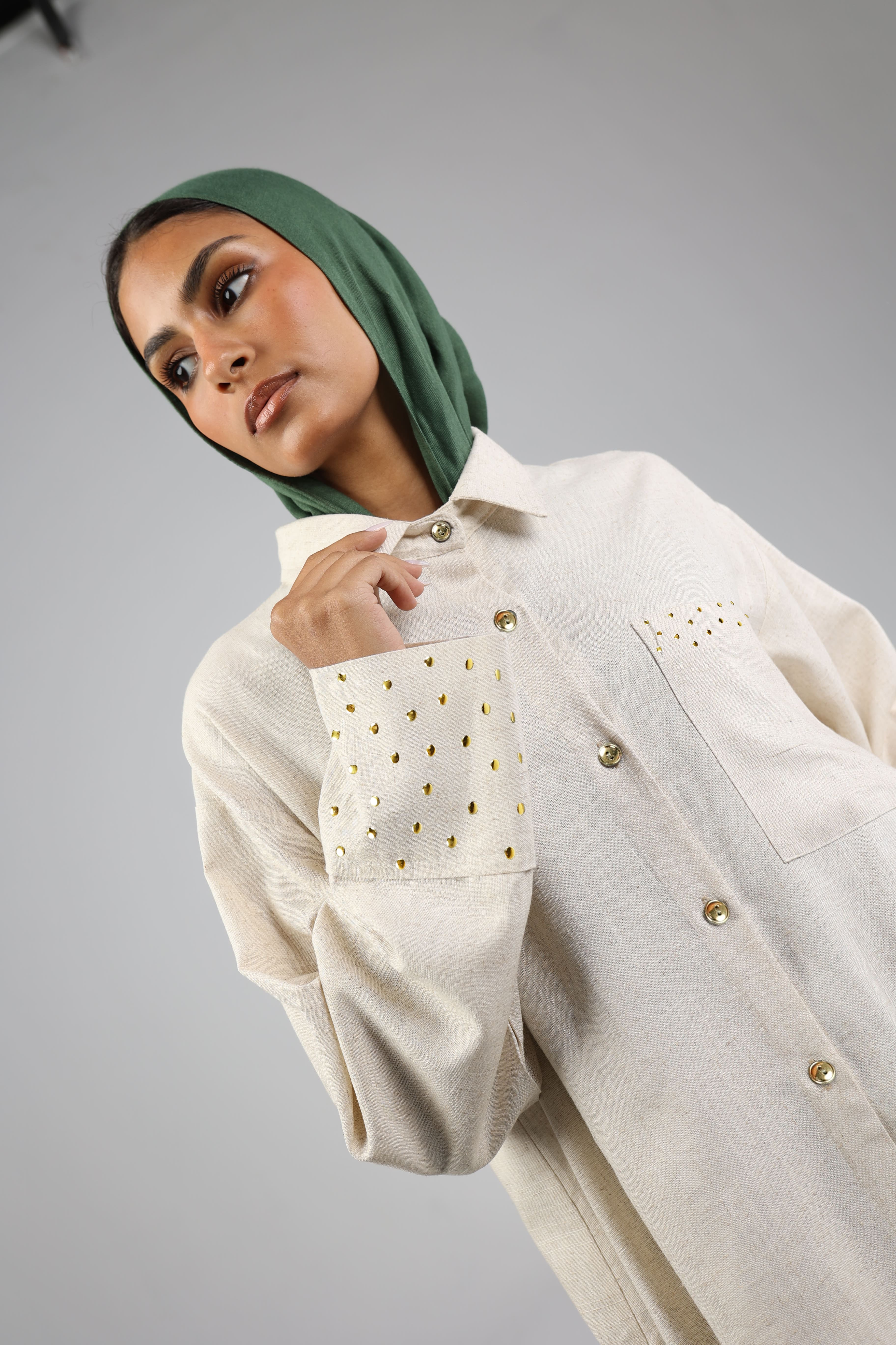 Nude Linen Shirt