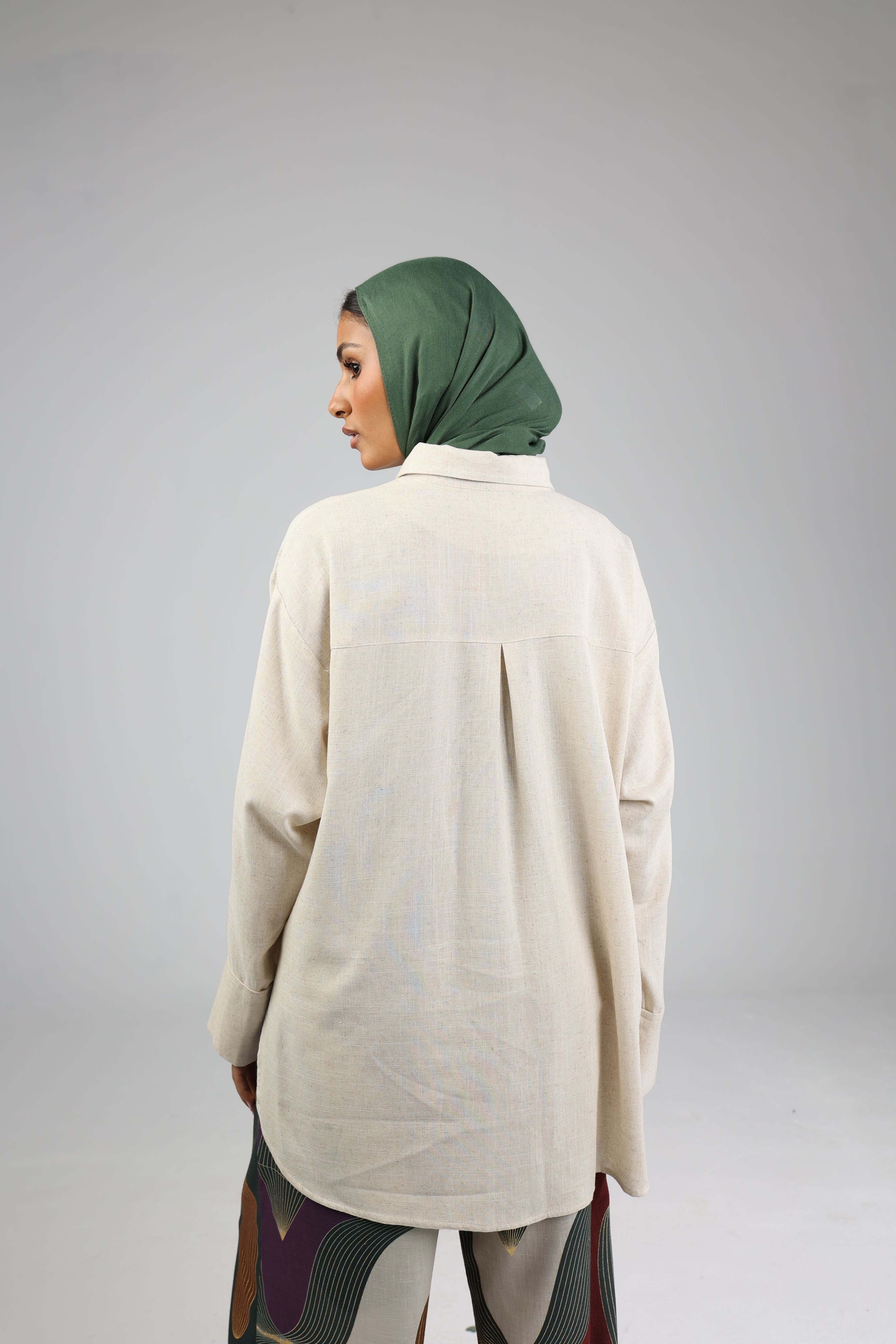 Nude Linen Shirt