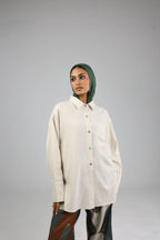 Nude Linen Shirt