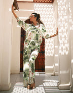 Palm Satin Pants
