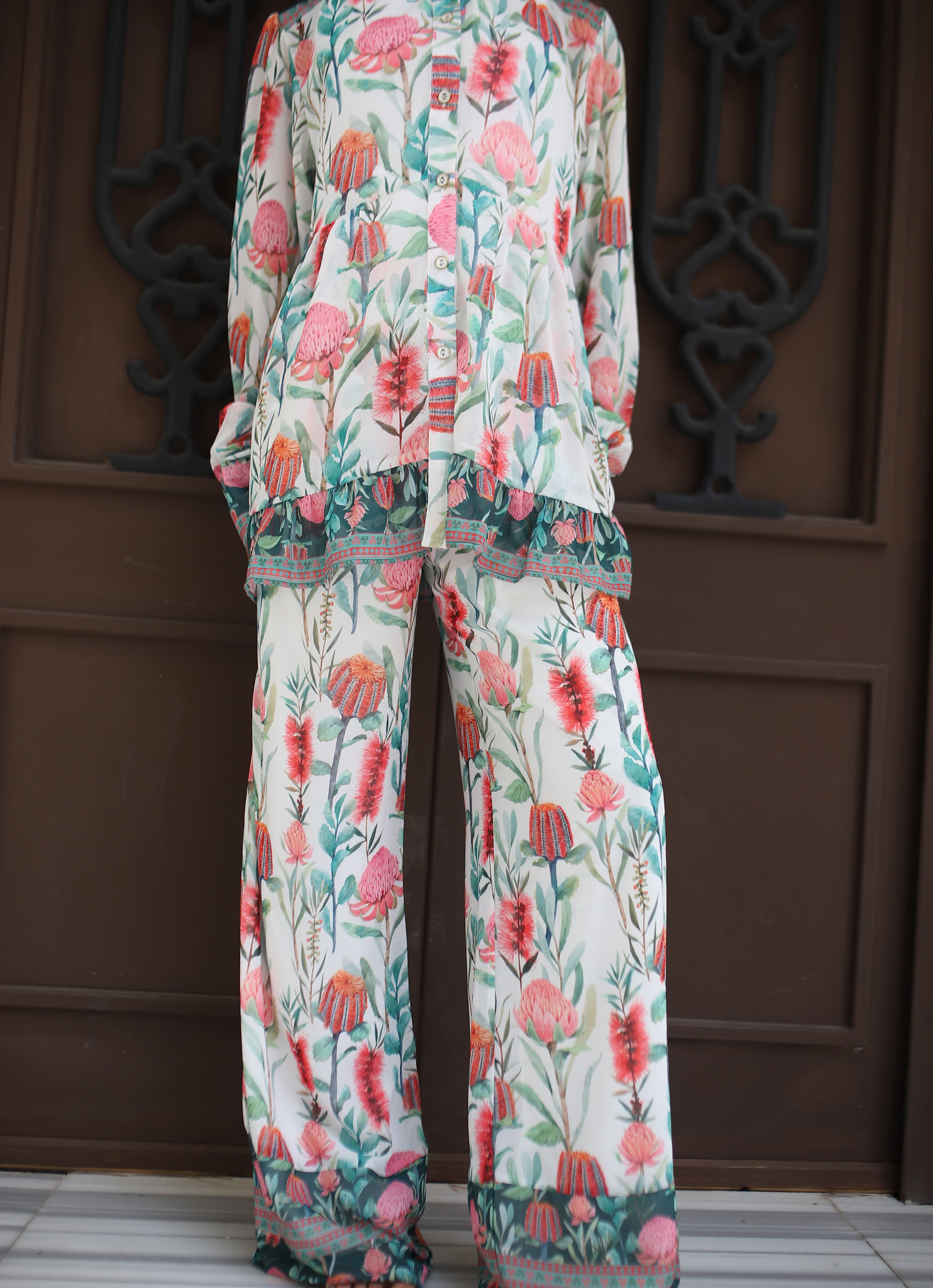 Flora Chiffon Pants
