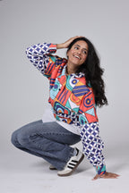 "PLAYFULL" cropped jacket