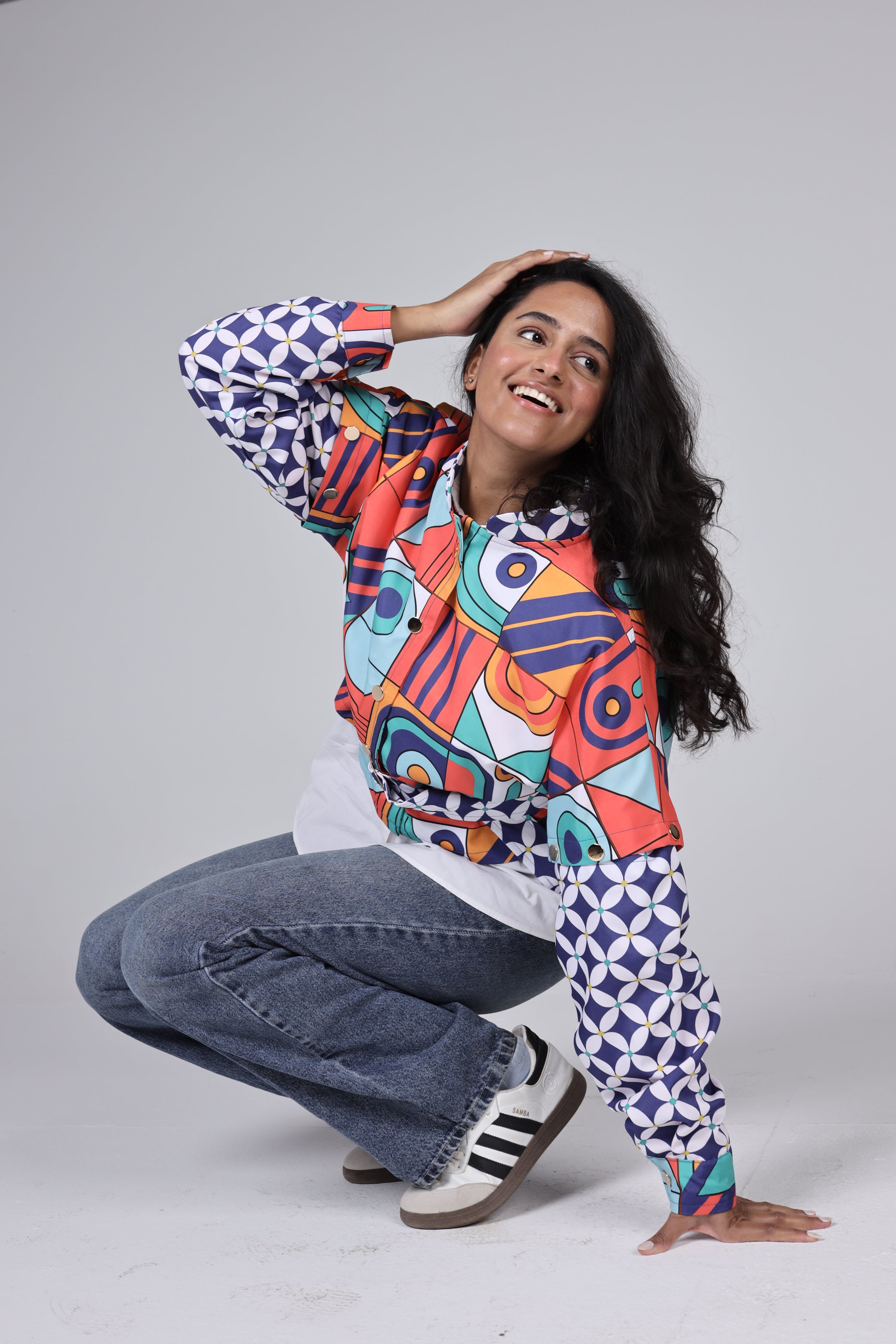 "PLAYFULL" cropped jacket