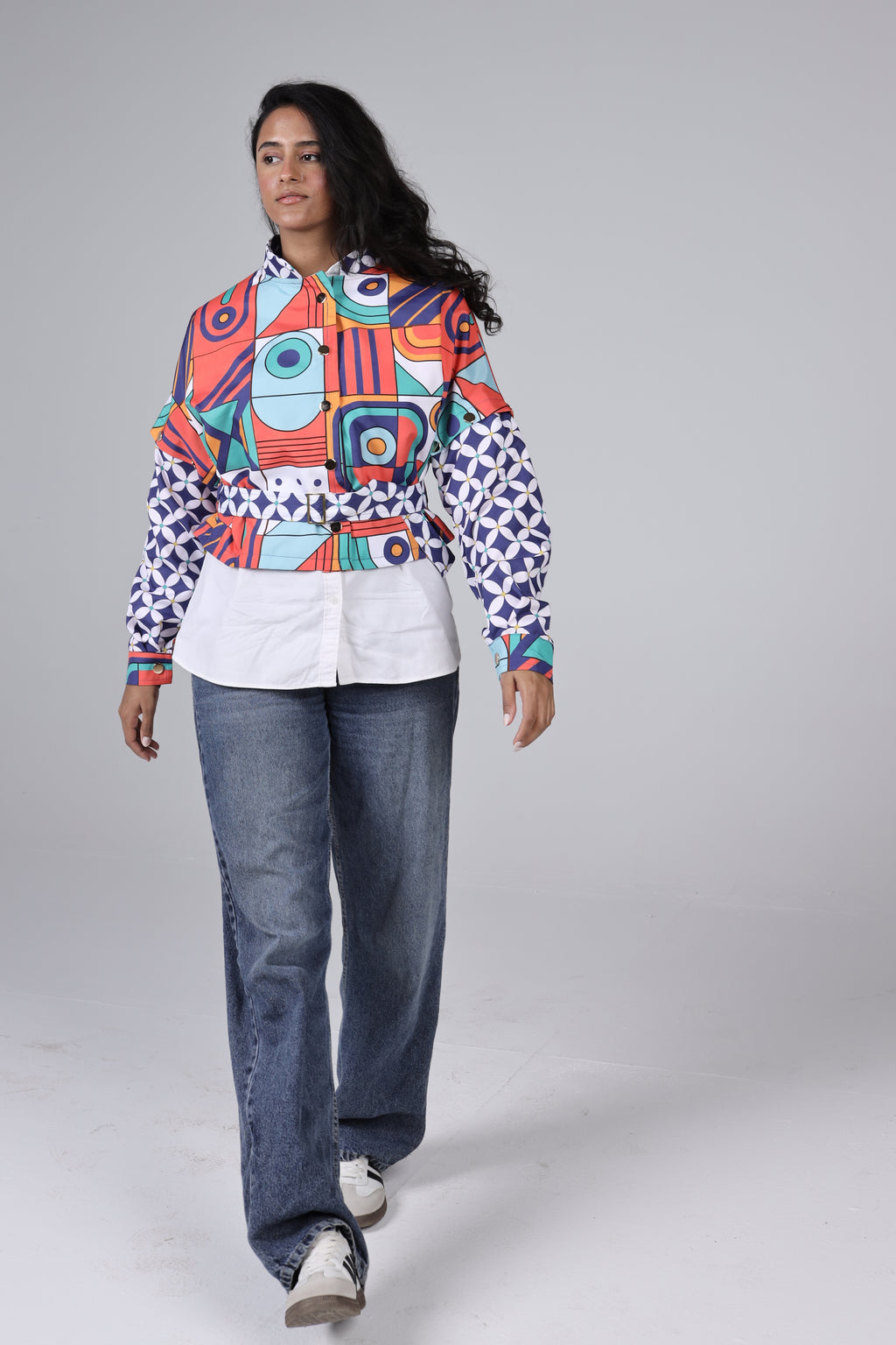 "PLAYFULL" cropped jacket