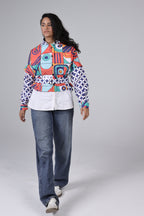 "PLAYFULL" cropped jacket