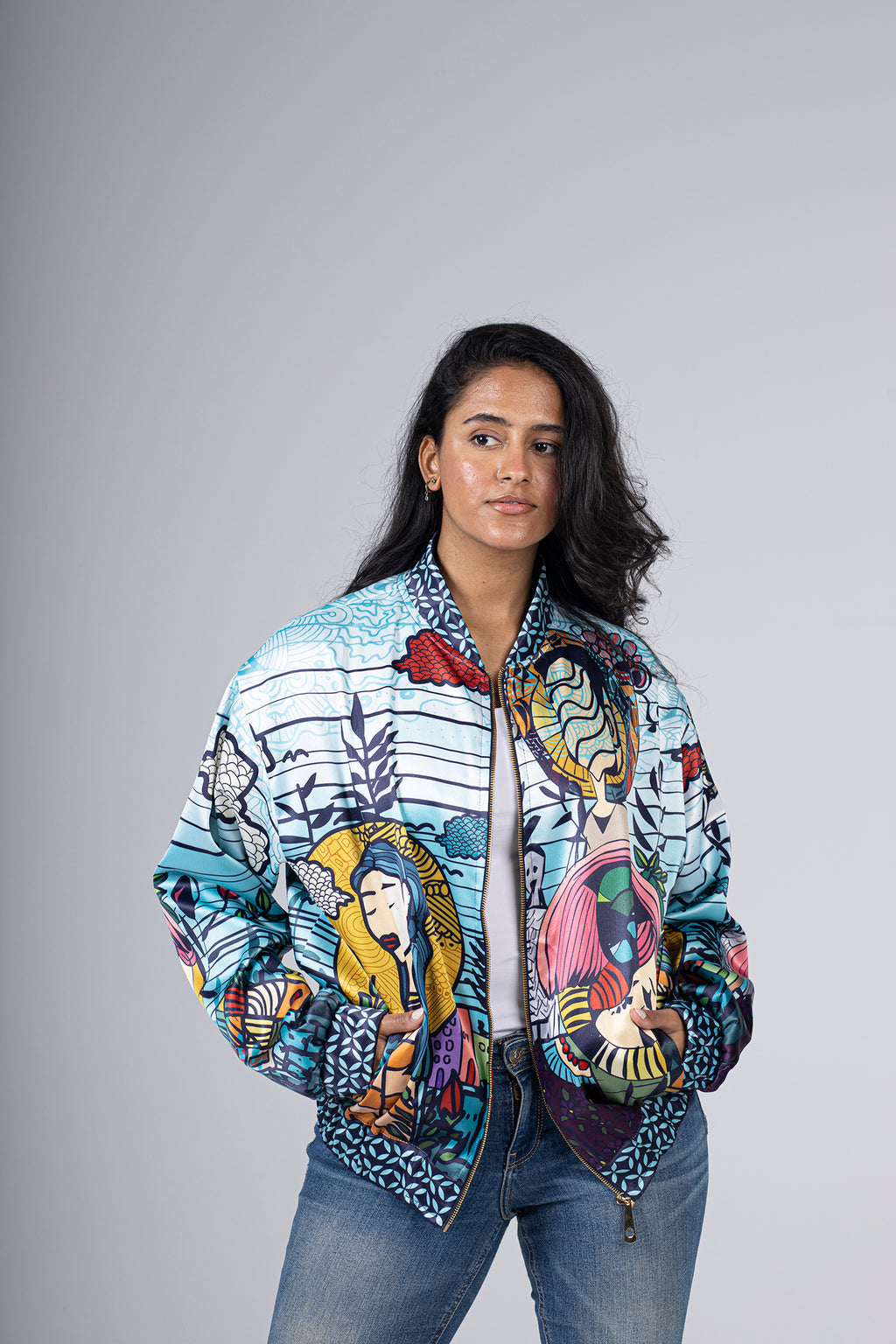 " NEVER LAND " Bomber Jacket