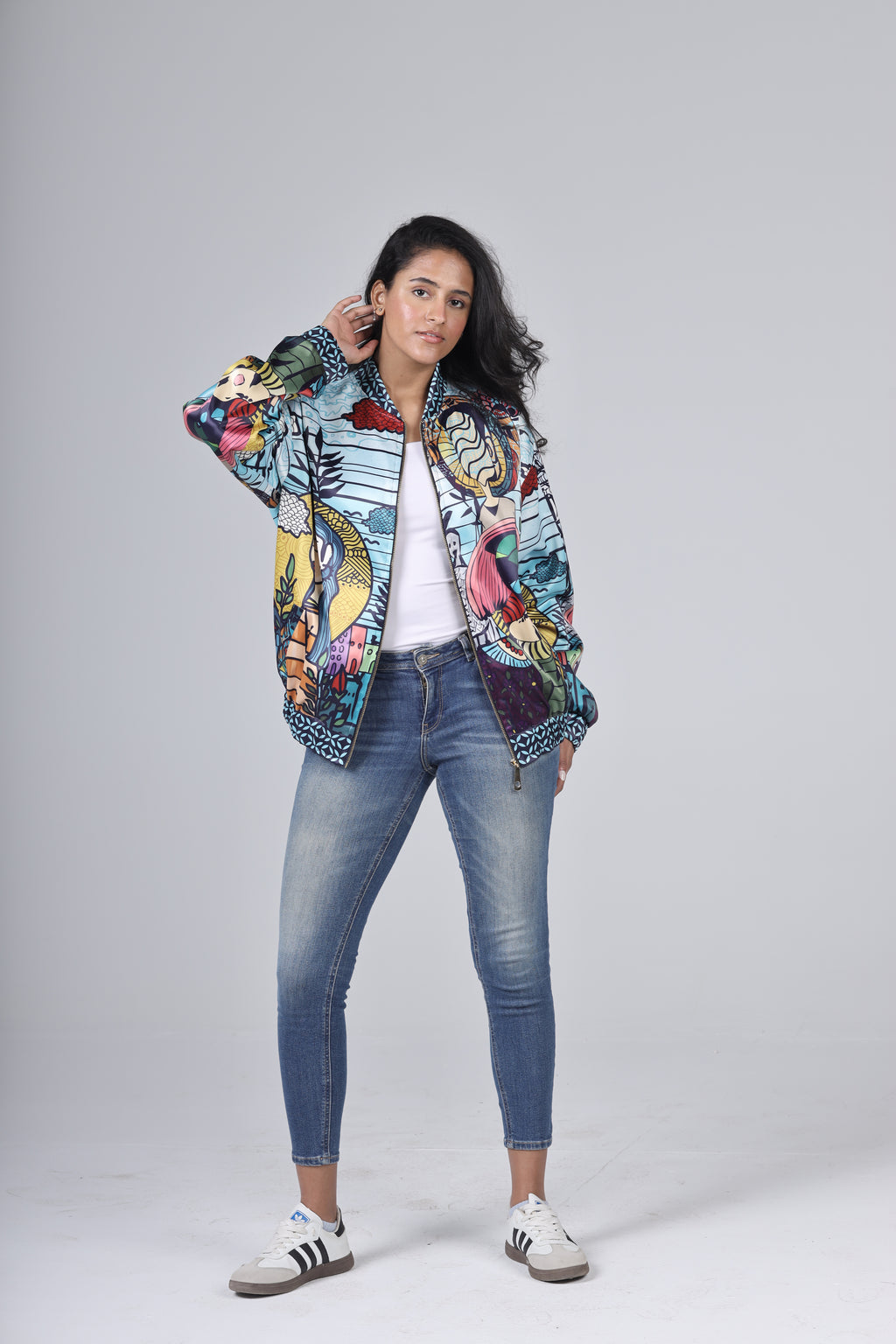 " NEVER LAND " Bomber Jacket