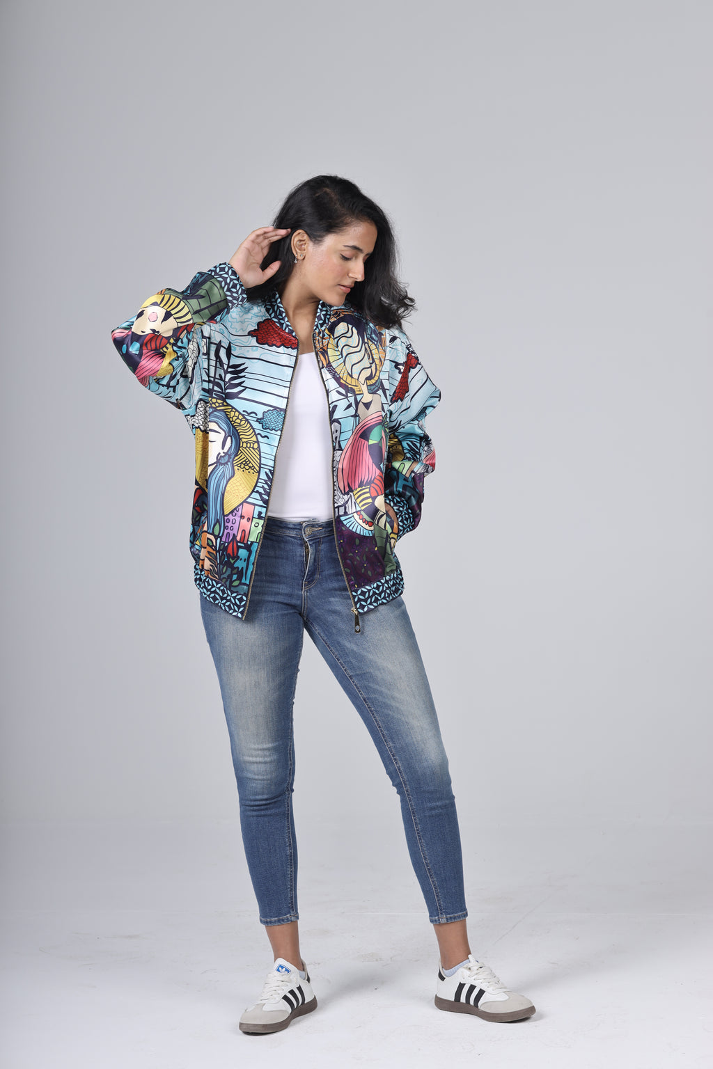 " NEVER LAND " Bomber Jacket