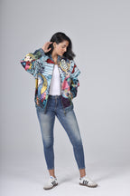 " NEVER LAND " Bomber Jacket